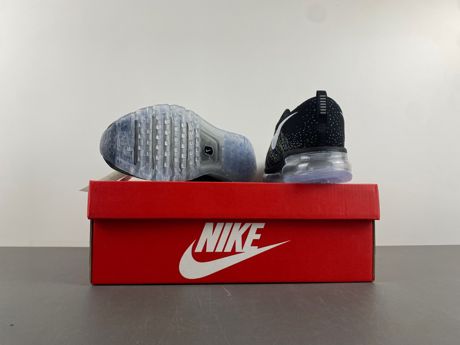 Nike Flyknit Air Max Black Multi-Color Men