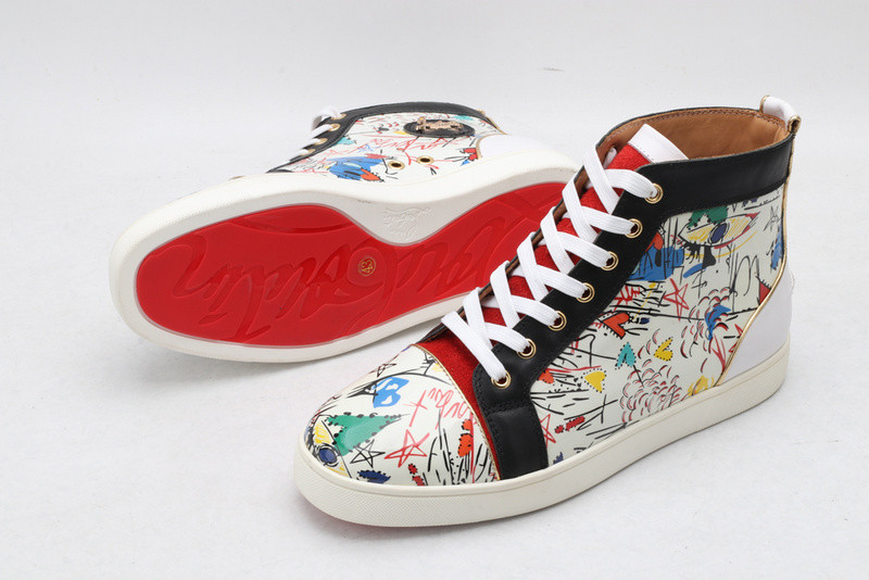 chian louin high top sneaker