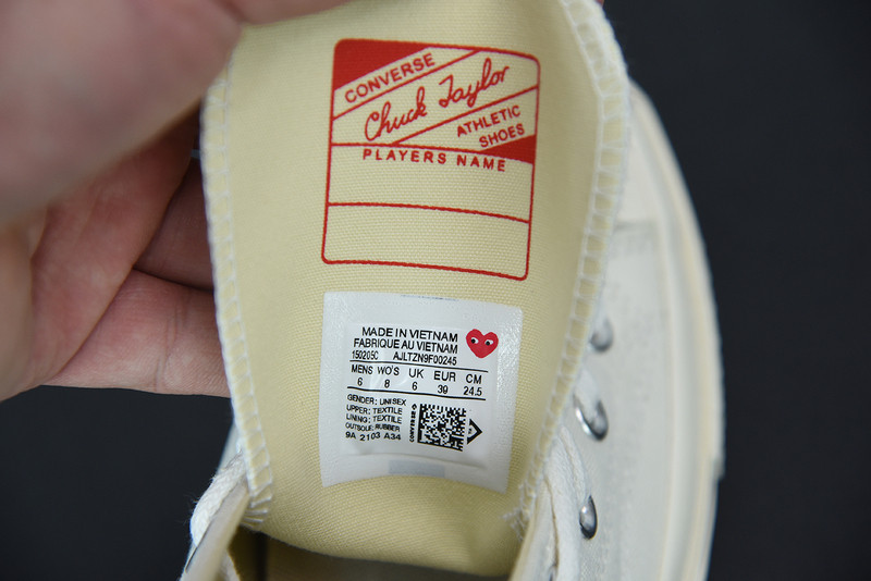 cdg play x converse