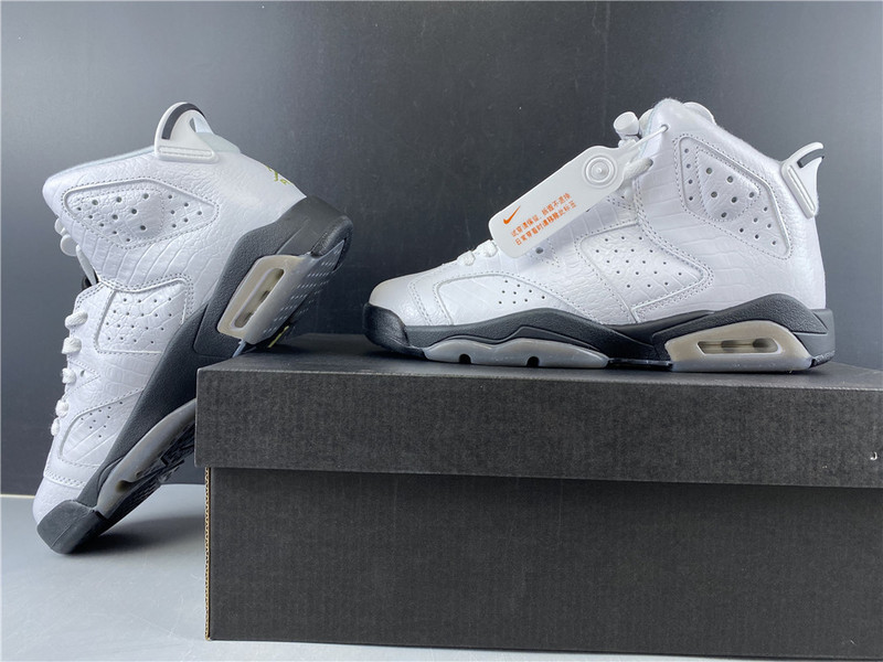 air jordan 6 gs alligator 384665-110